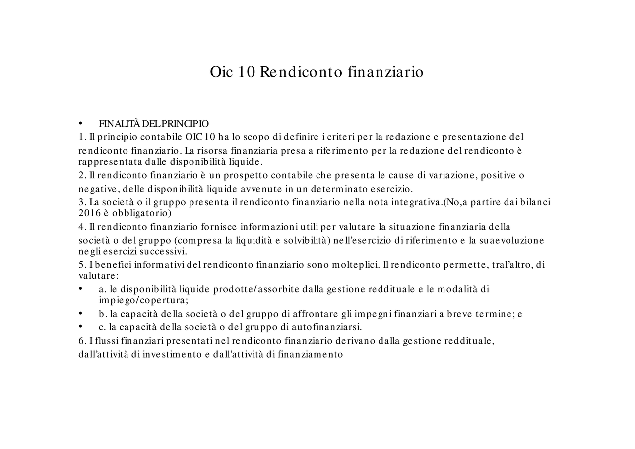 OIC 13 rimanenze in magazzino, svolgimento esercizi - Docsity