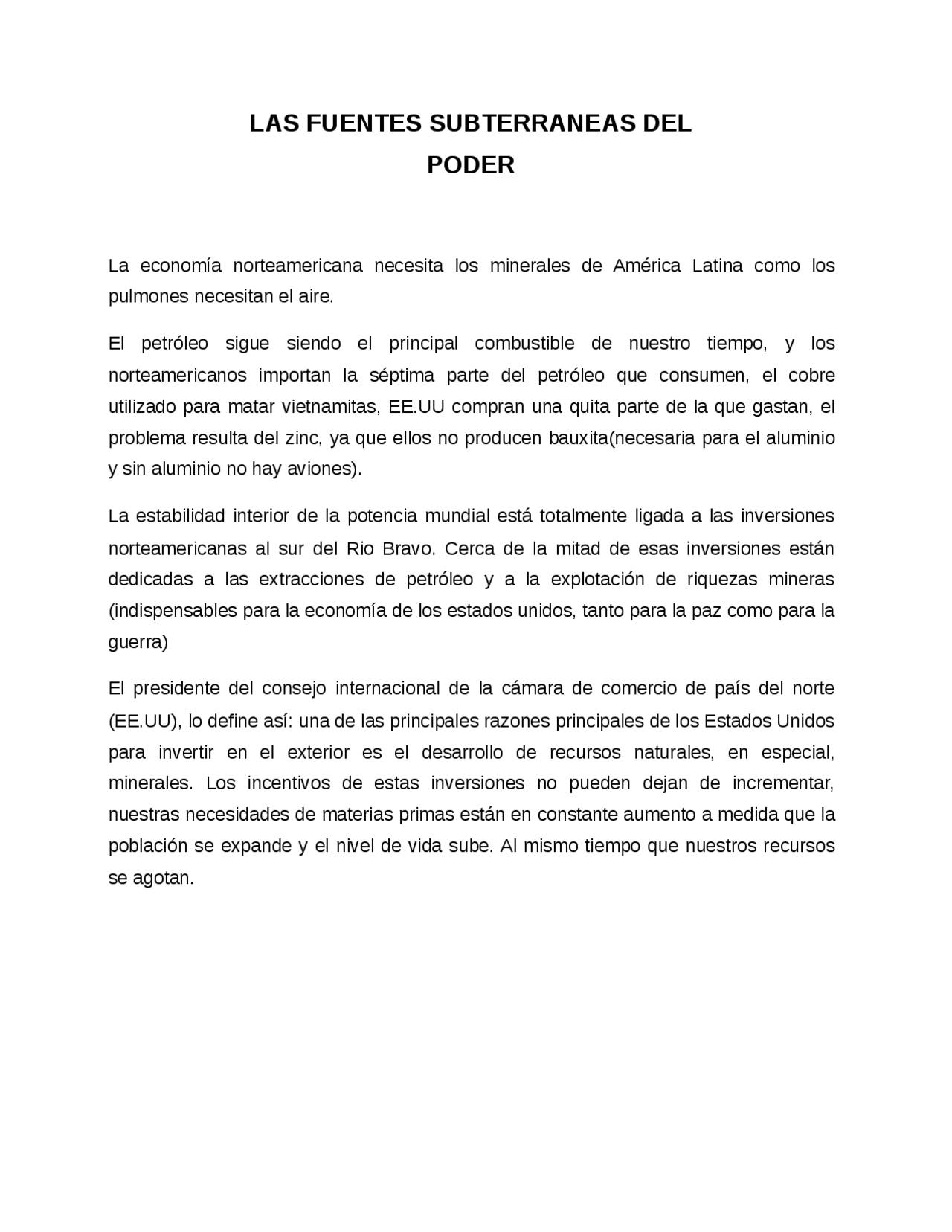 Fuentes Subterraneas Del Poder Docsity