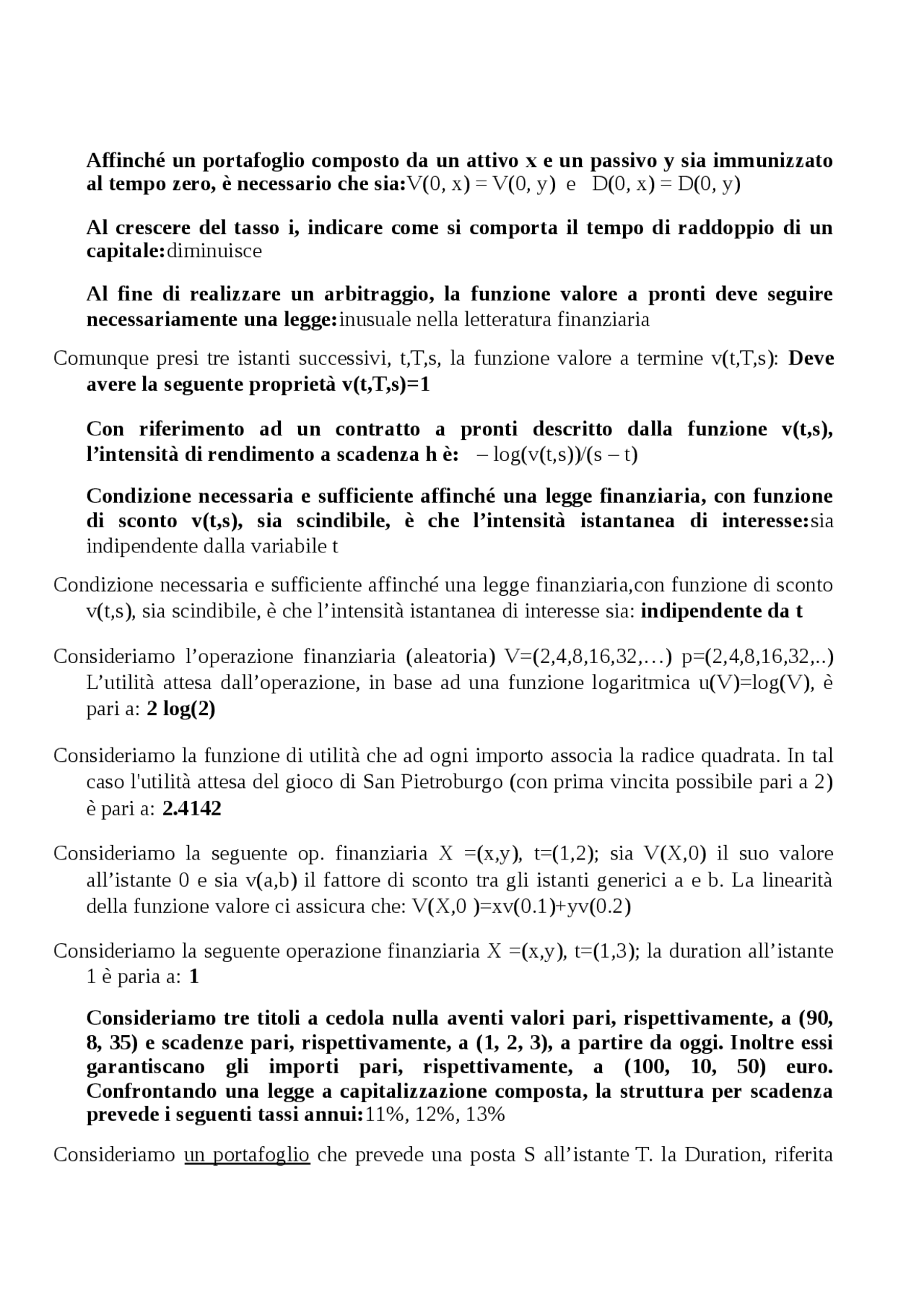 Domande E Risposte Test Di Matematica Docsity