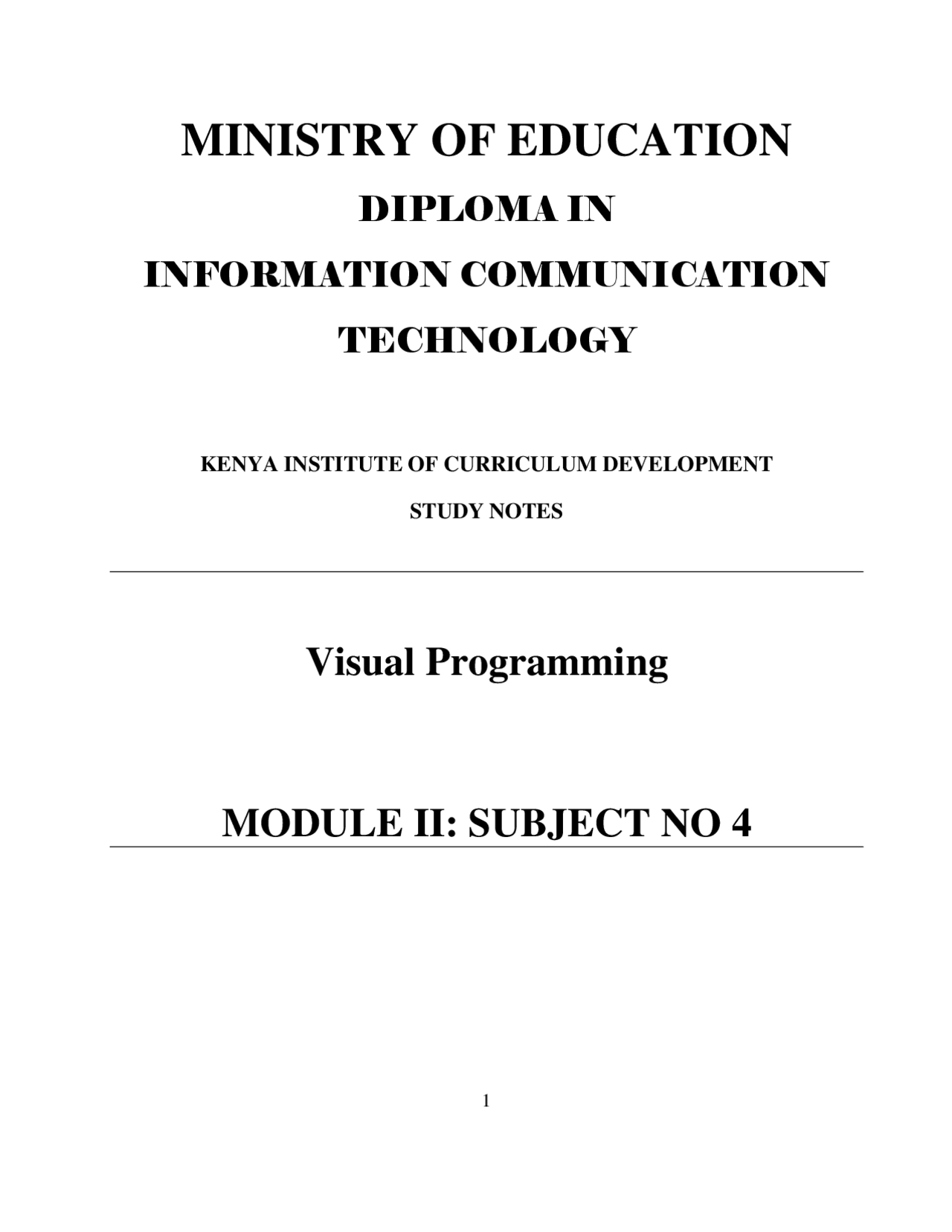 Introduction to visual programming language - Docsity
