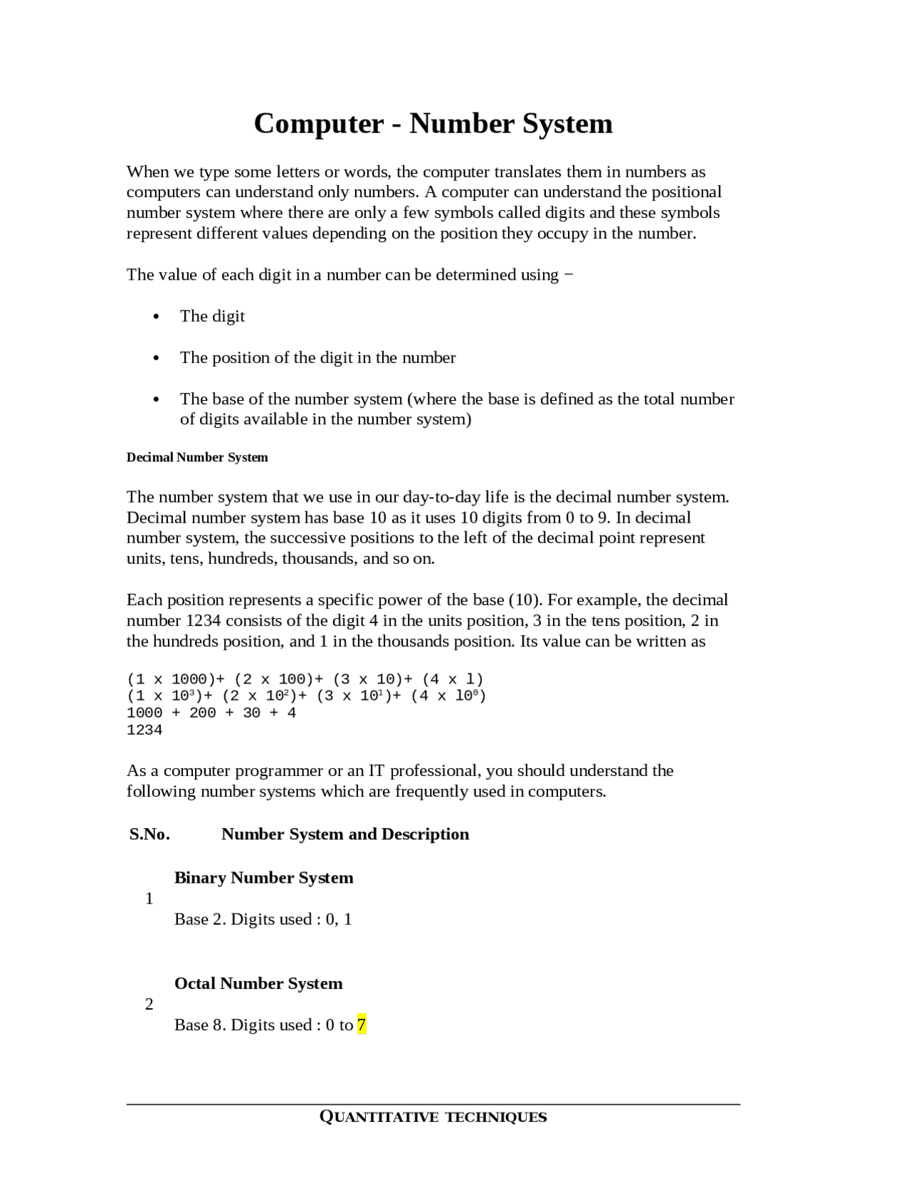 Computational maths for beginners full notes - Docsity