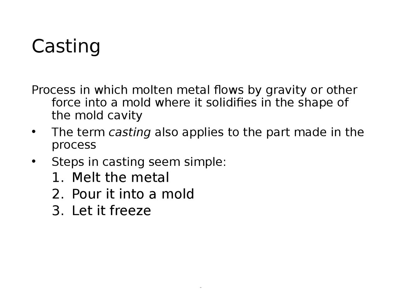 casting-process-step-by-step-docsity