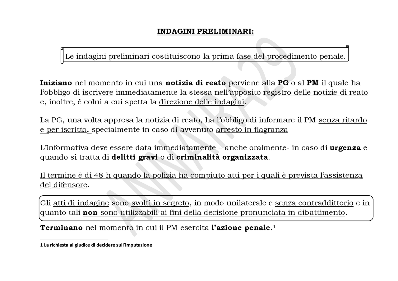 OTTIMI RIASSUNTI ANCHE PER PREPARAZIONE ESAME ABILITAZIONE Procedura