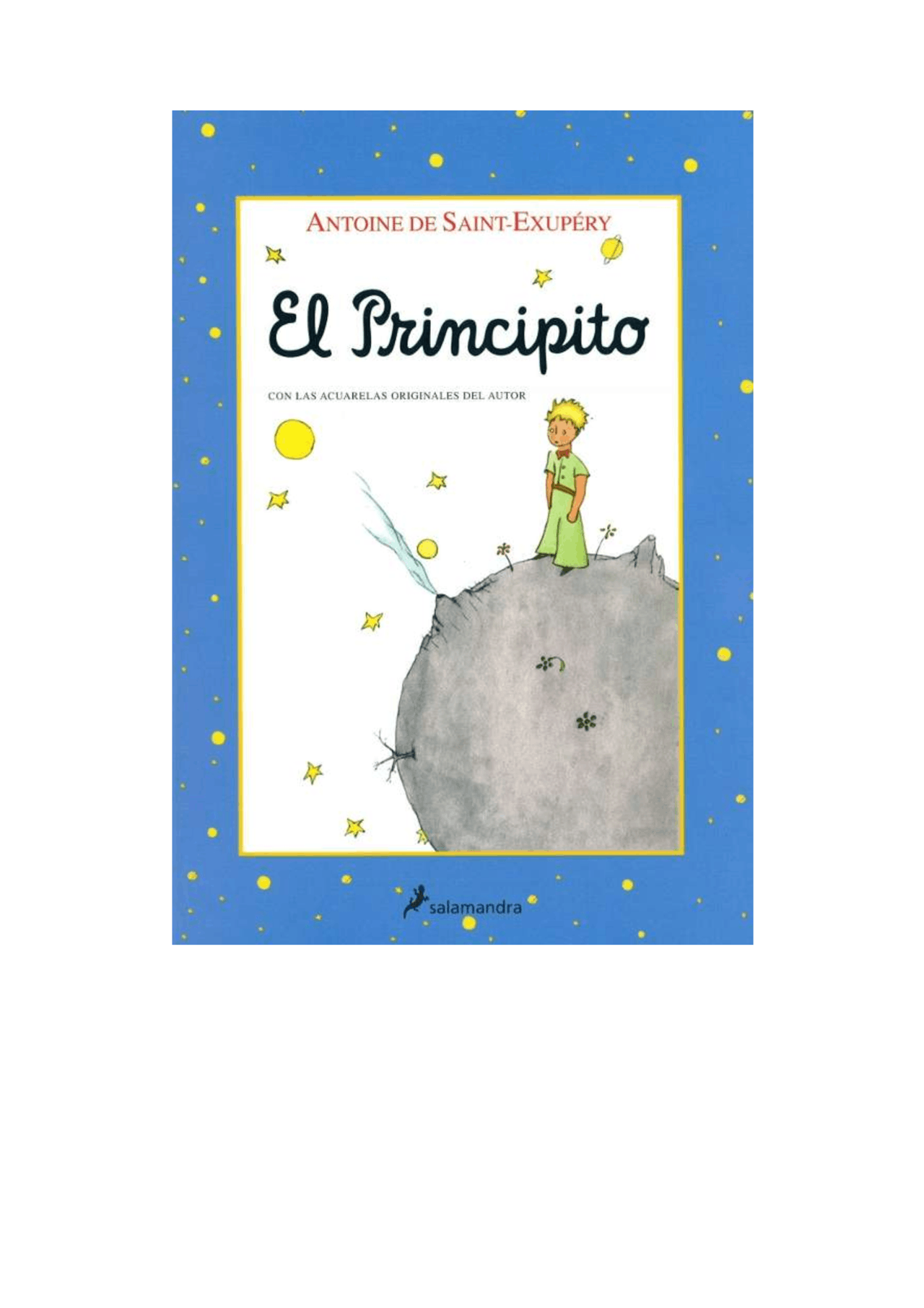 El Principito Libro Cuento Docsity