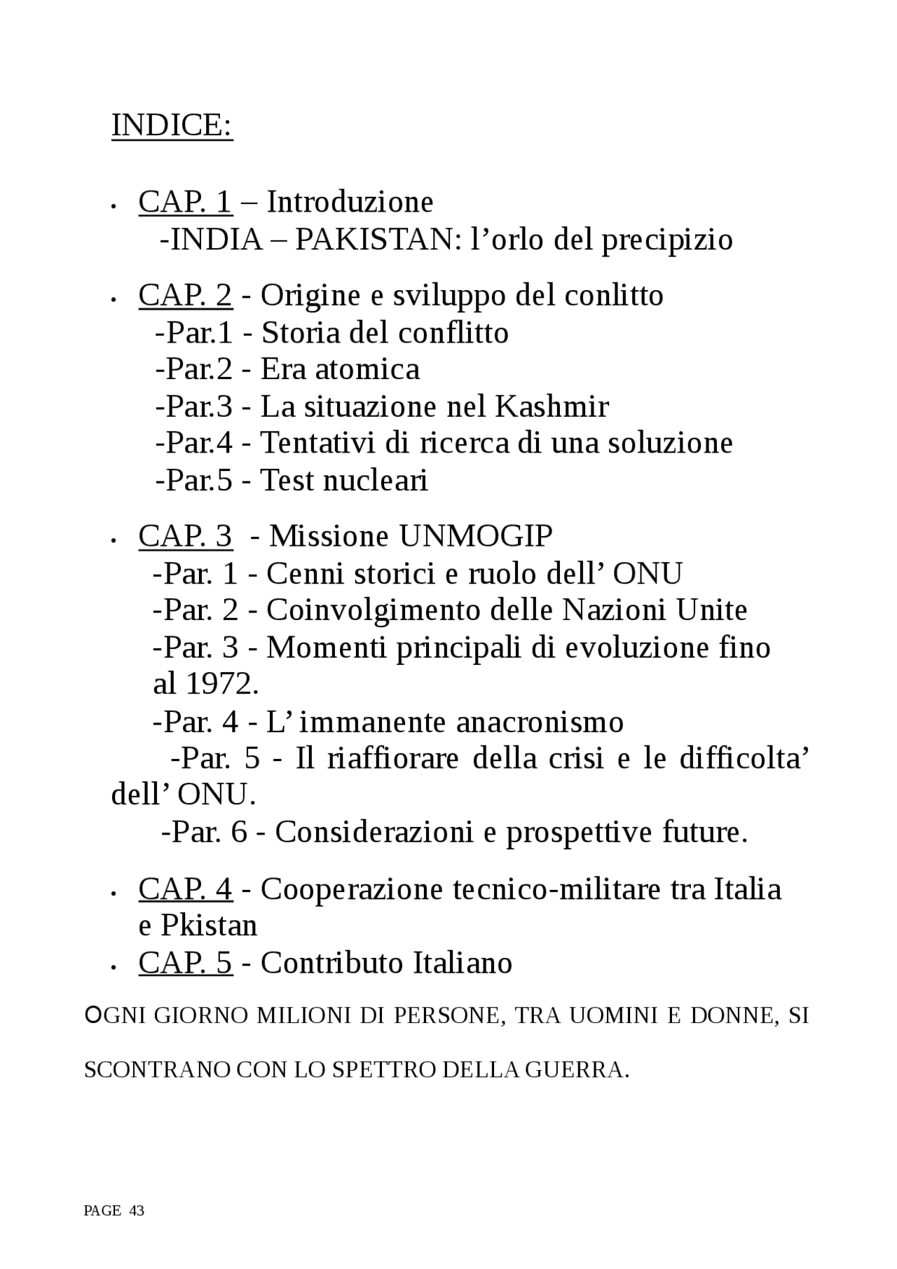 Storia del conflitto india pakistan Docsity