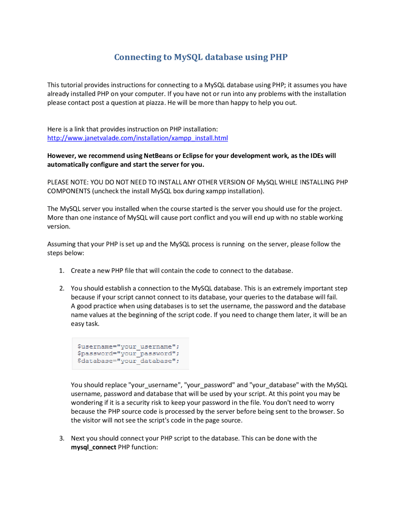 Connecting to MySQL Database using PHP: A Step-by-Step Guide | Study ...