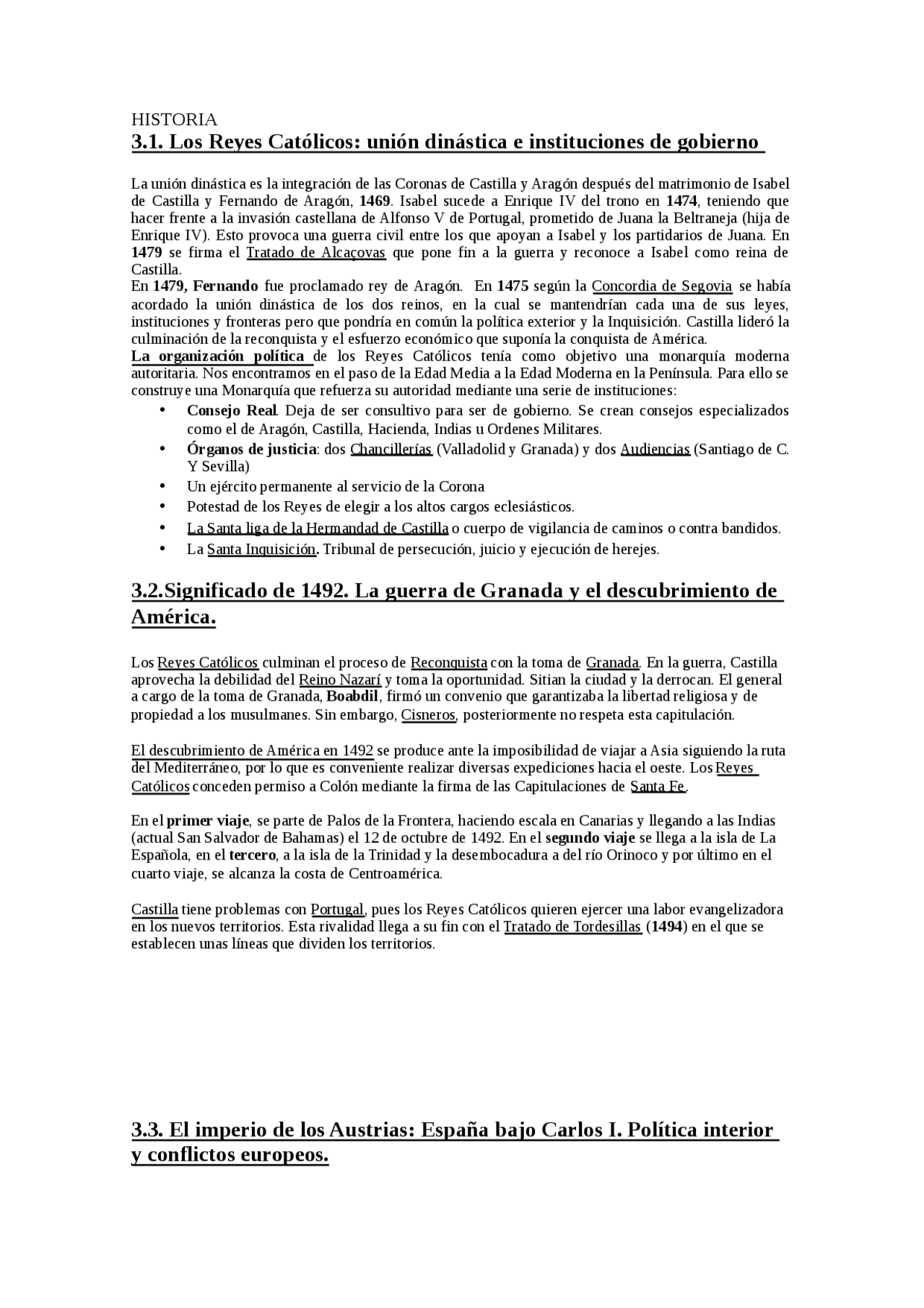Epigrafe 3 historia de españa selectividad Exámenes selectividad de Historia Docsity