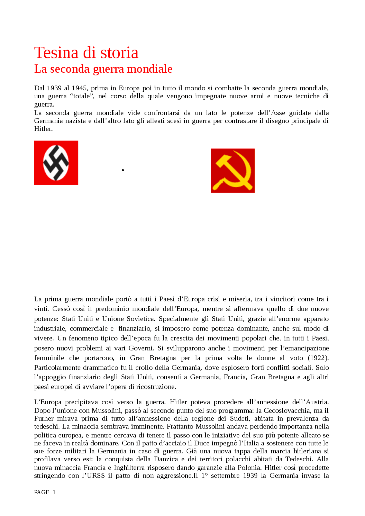 immagini seconda guerra mondiale per tesina