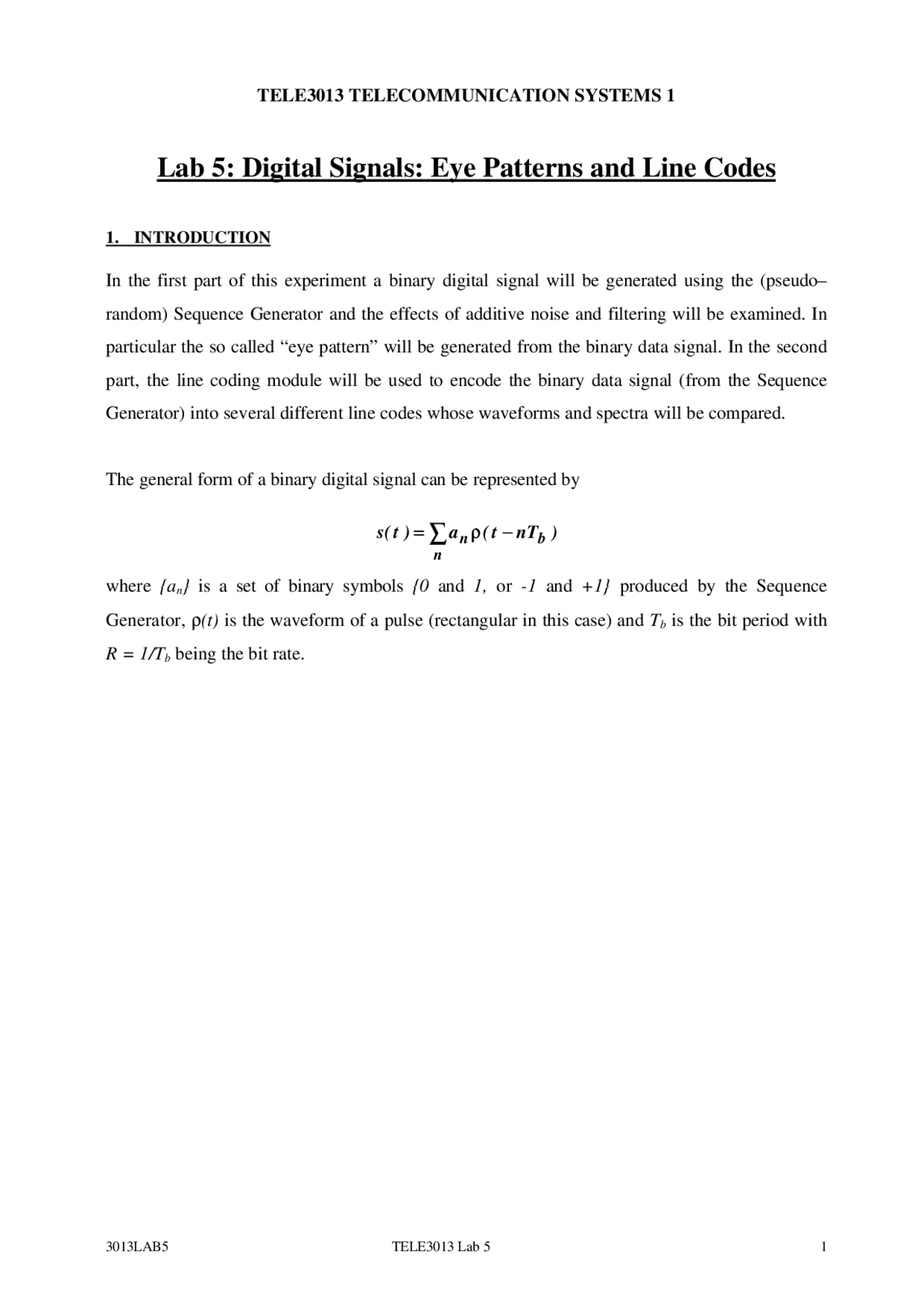 Digital Communication Math DIGITAL COMMUNICATION - Docsity