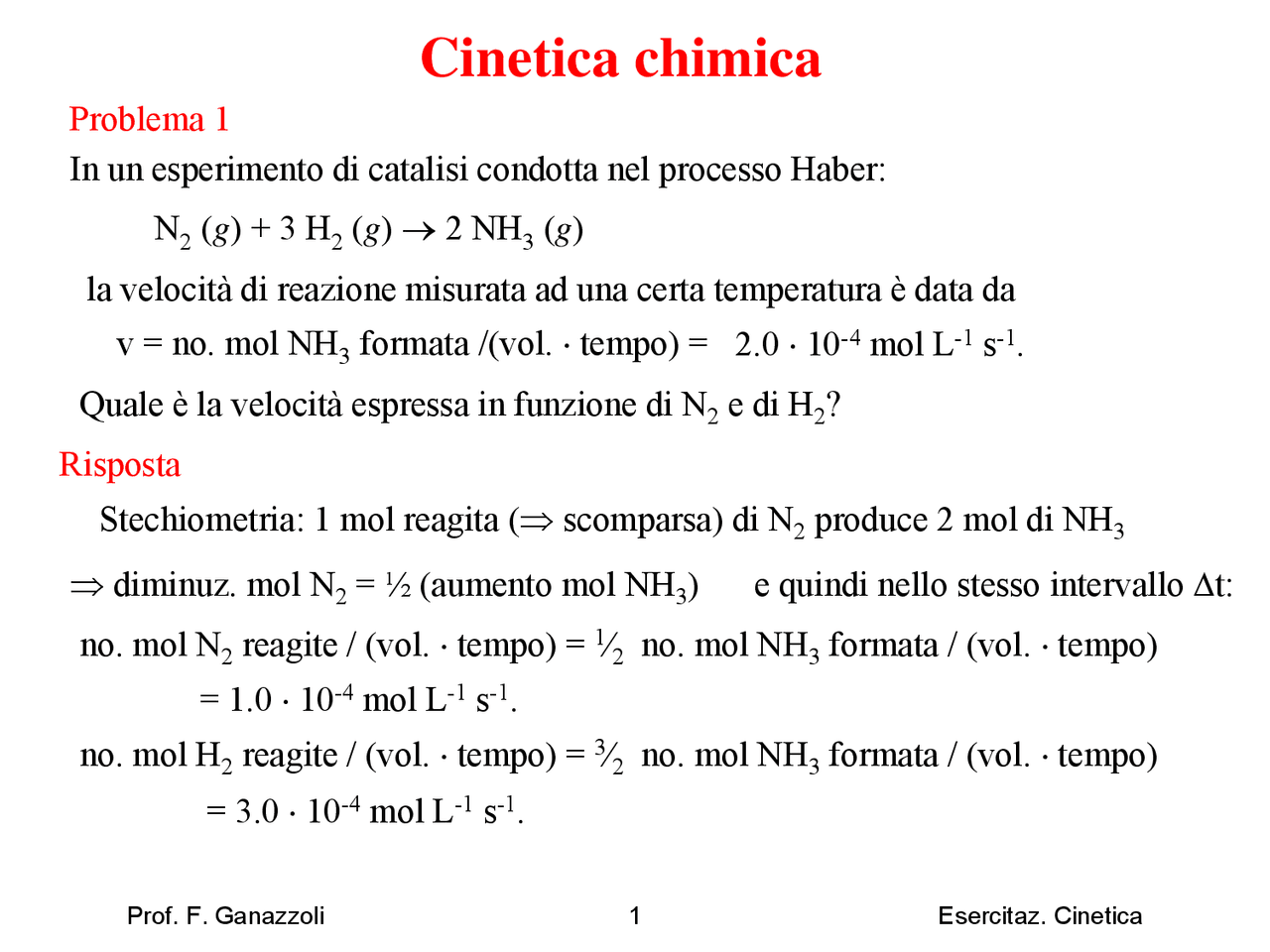 Esercitazioni fondamenti di chimica - Docsity