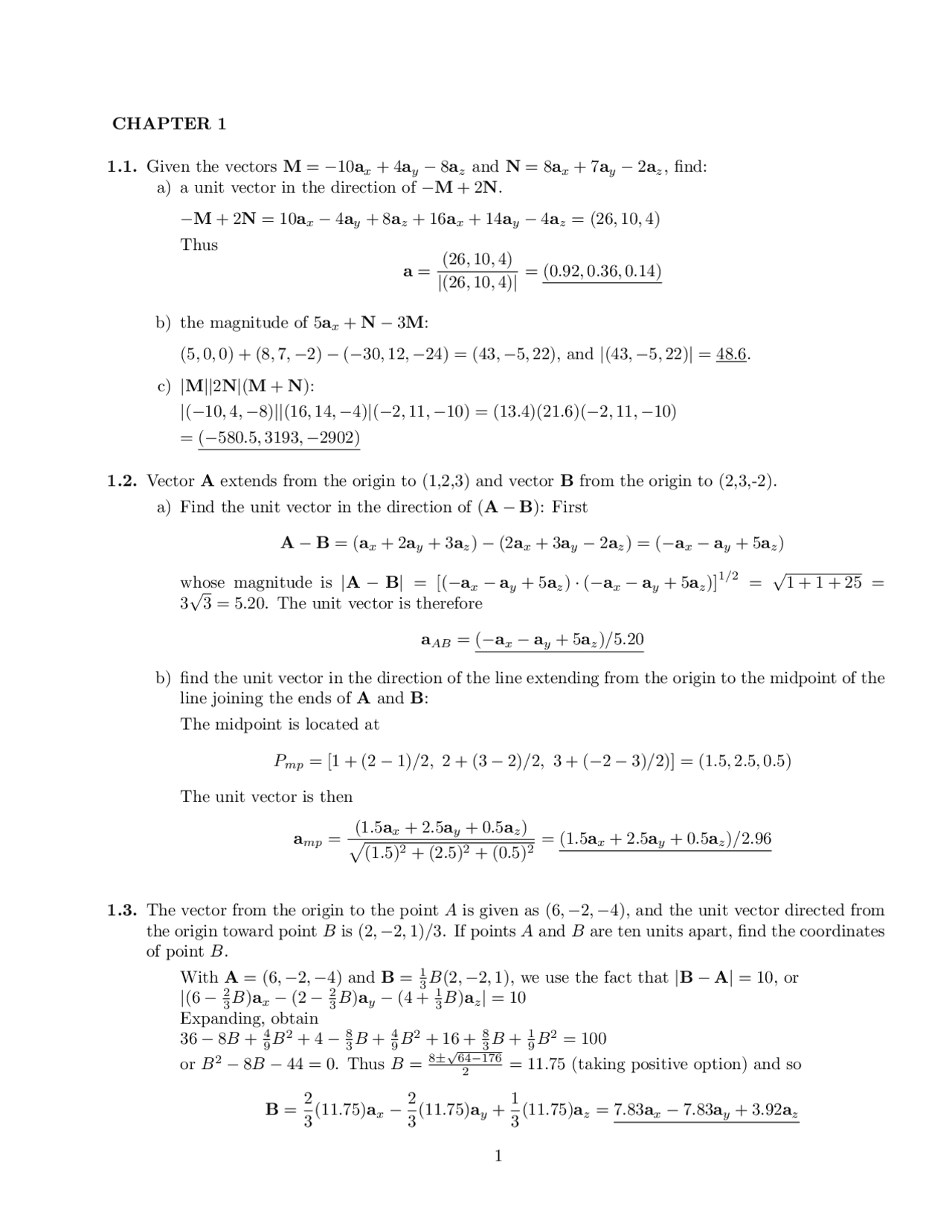 Engineering Electromagnetics William H John A Buck 8Ed Solution