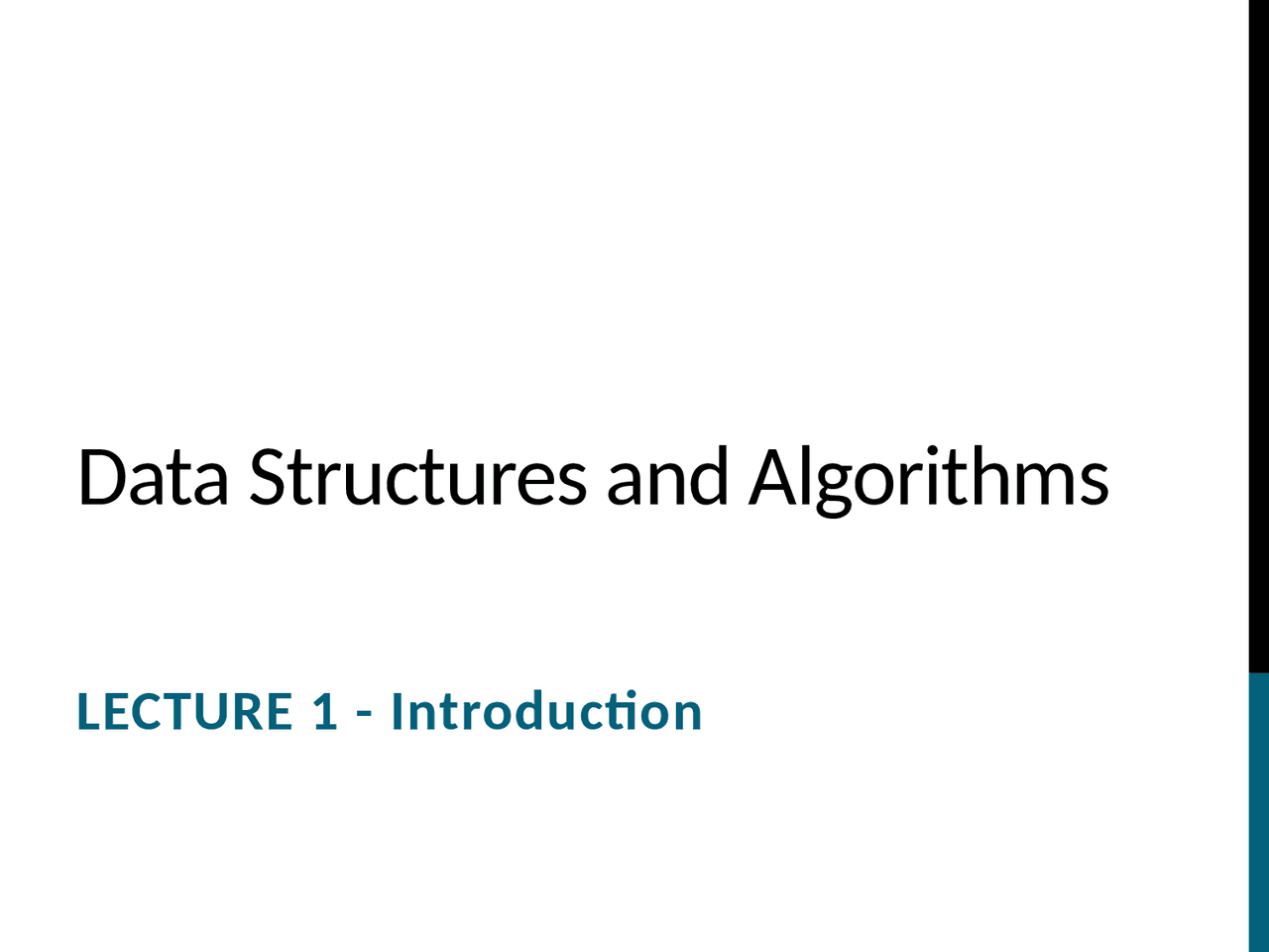 Data structure analysis | Exercises Data Structures and Algorithms ...