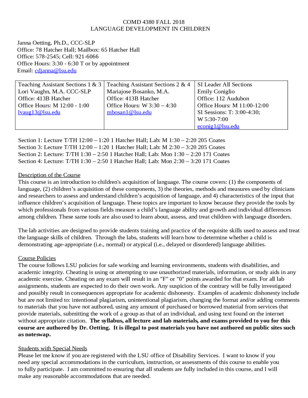 study-material-for-language-development-in-children-comd-4380-docsity