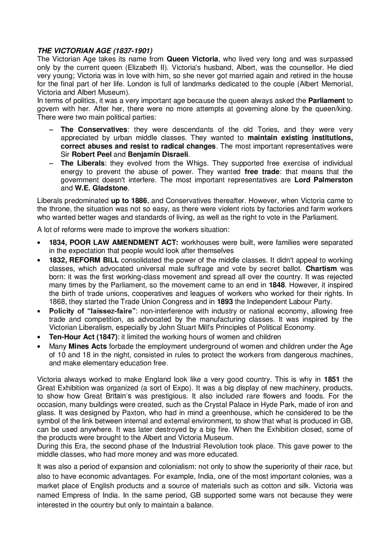 The victorian age English literature Docsity