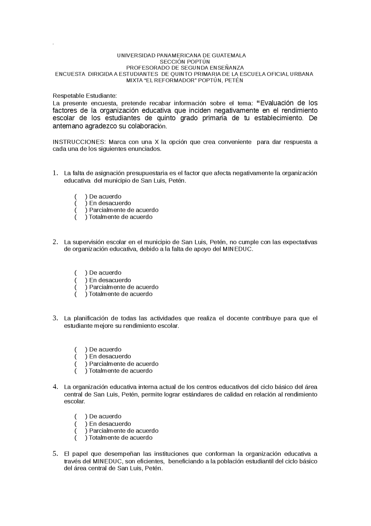 Formato De Encuesta formato-de-encuesta