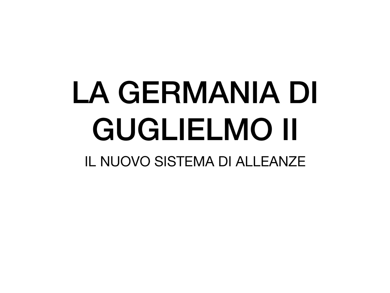 La germania di Guglielmo II Appunti di Storia Docsity