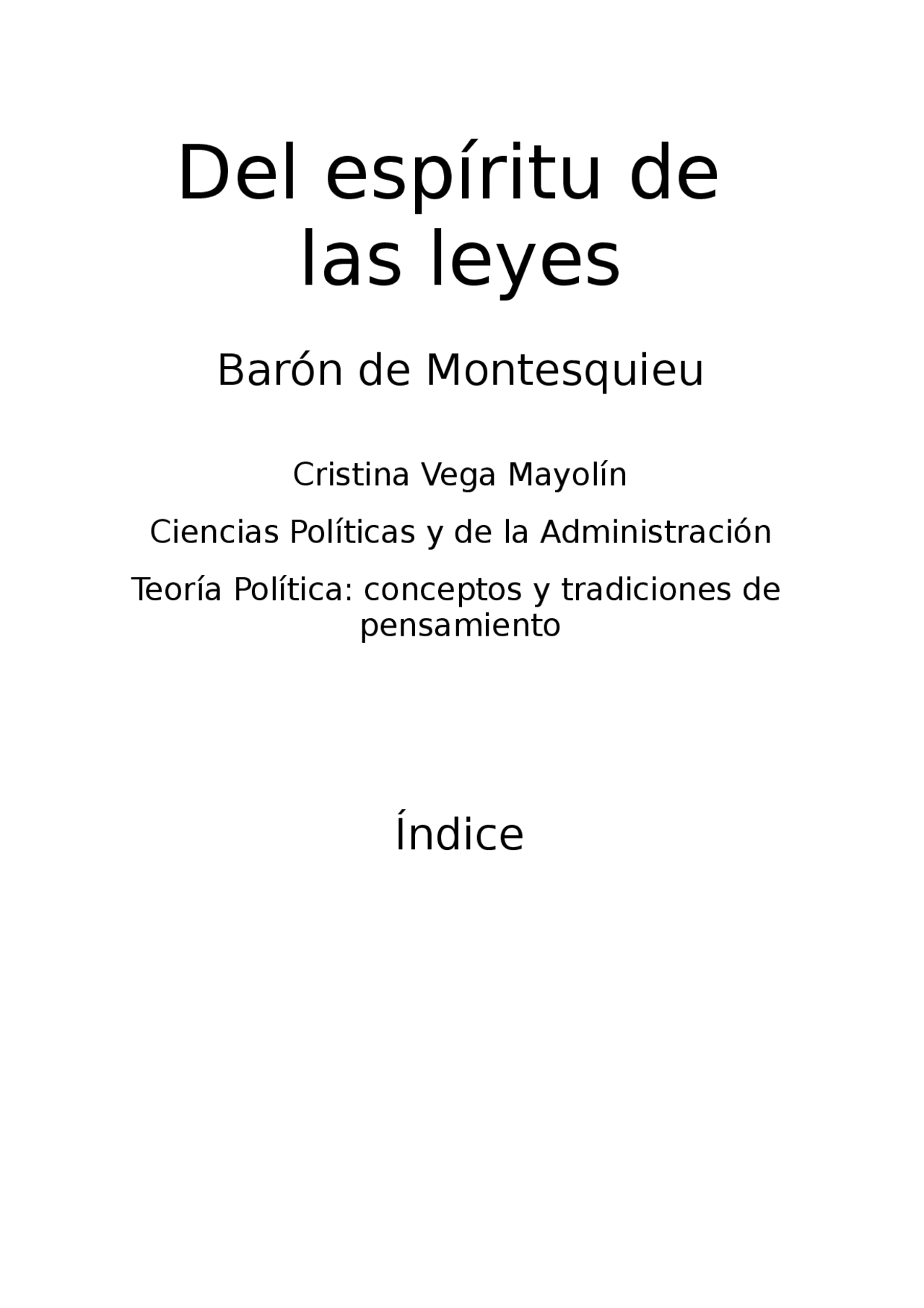 Espiritu De Las Leyes Docsity