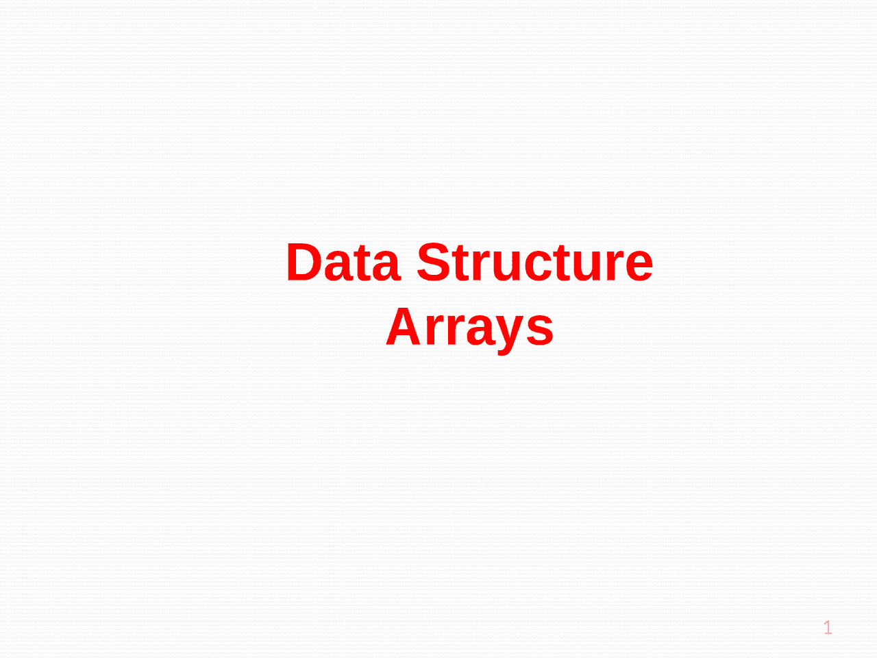 Arrays ( Data Structures And Algorithms ) - Docsity