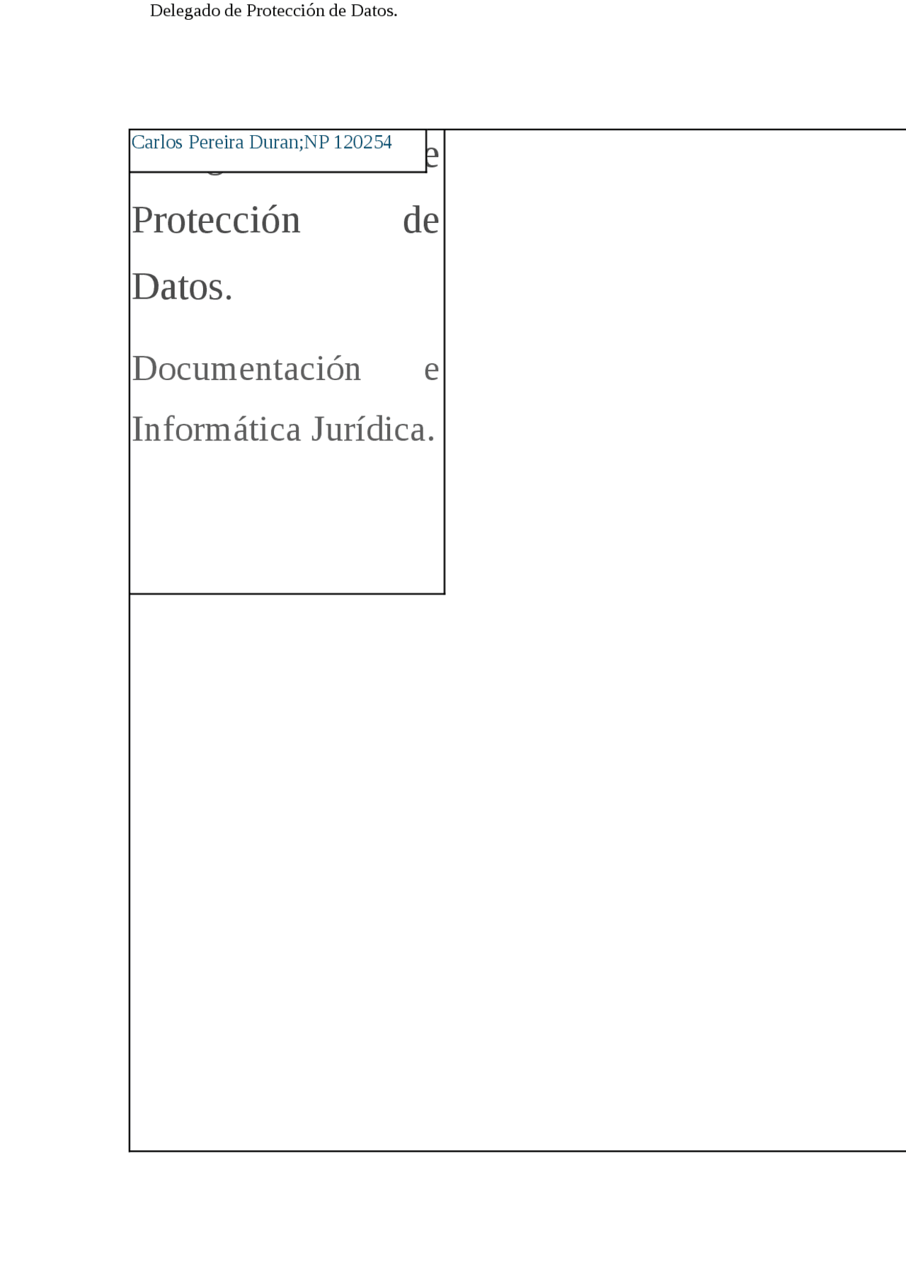 Delegado De Proteccion De Datos Docsity