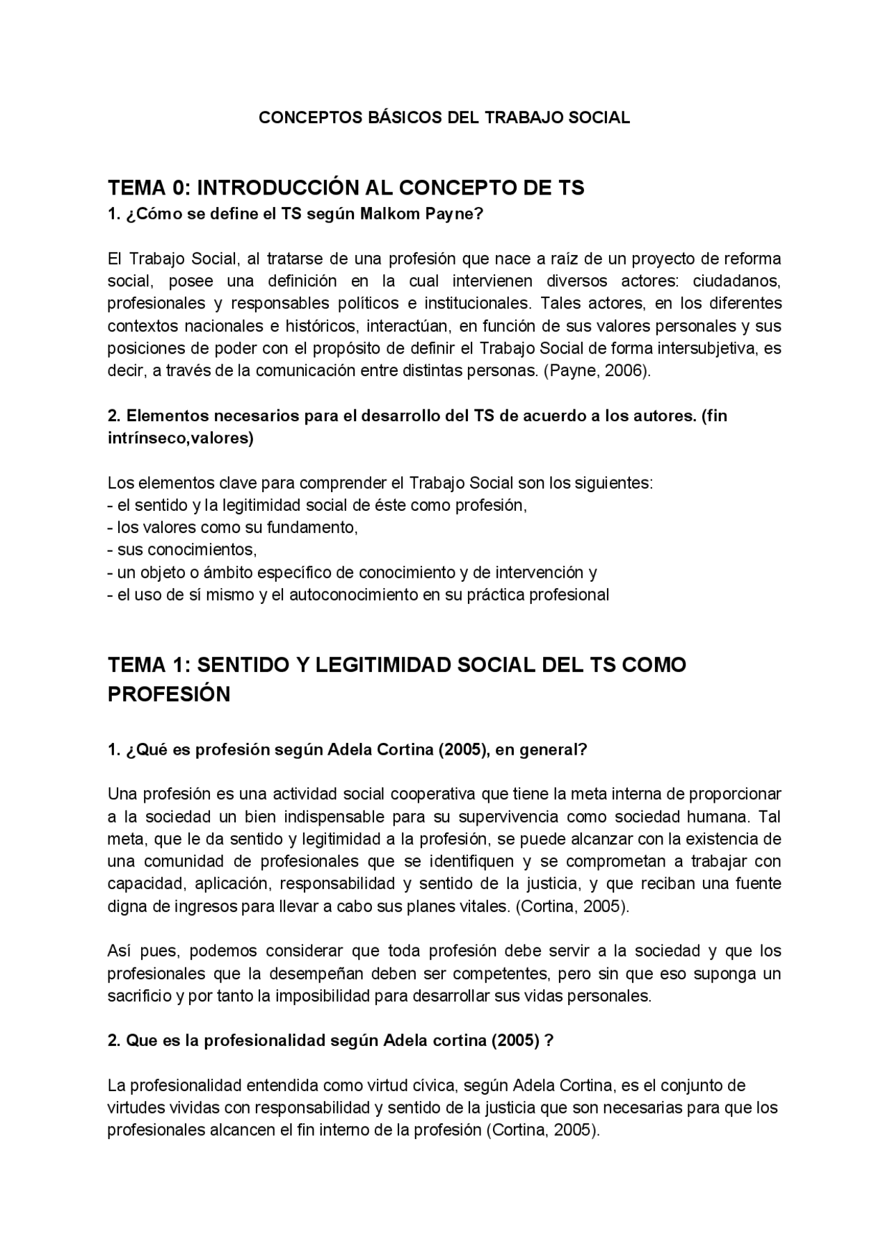 Apuntes de trabajo social - Docsity