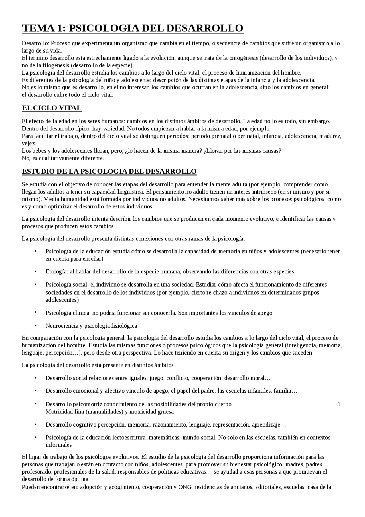 Apuntes Introducción a la Psicología 1 - Docsity