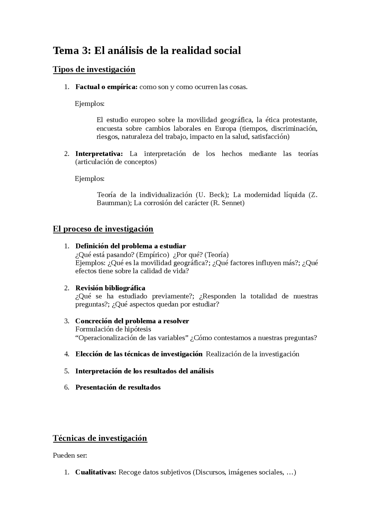 El análisis de la realidad social | Apuntes de Sociología Económica ...