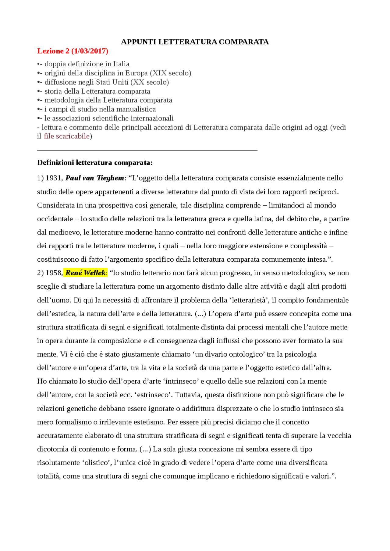 LETTERATURA COMPARATA APPUNTI SINOPOLI Docsity letteratura-comparata-appunti-sinopoli-docsity