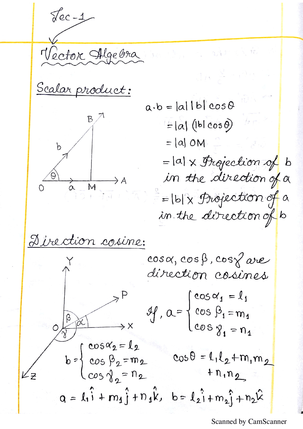 Vector Calculus note - Docsity