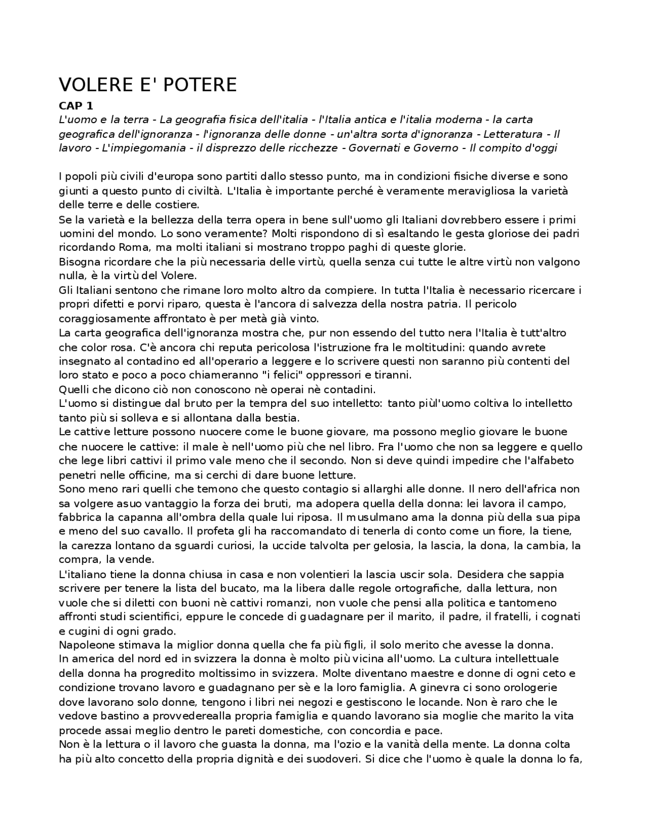 Michele Lessona Volere è potere Docsity Michele Lessona Volere è potere Docsity