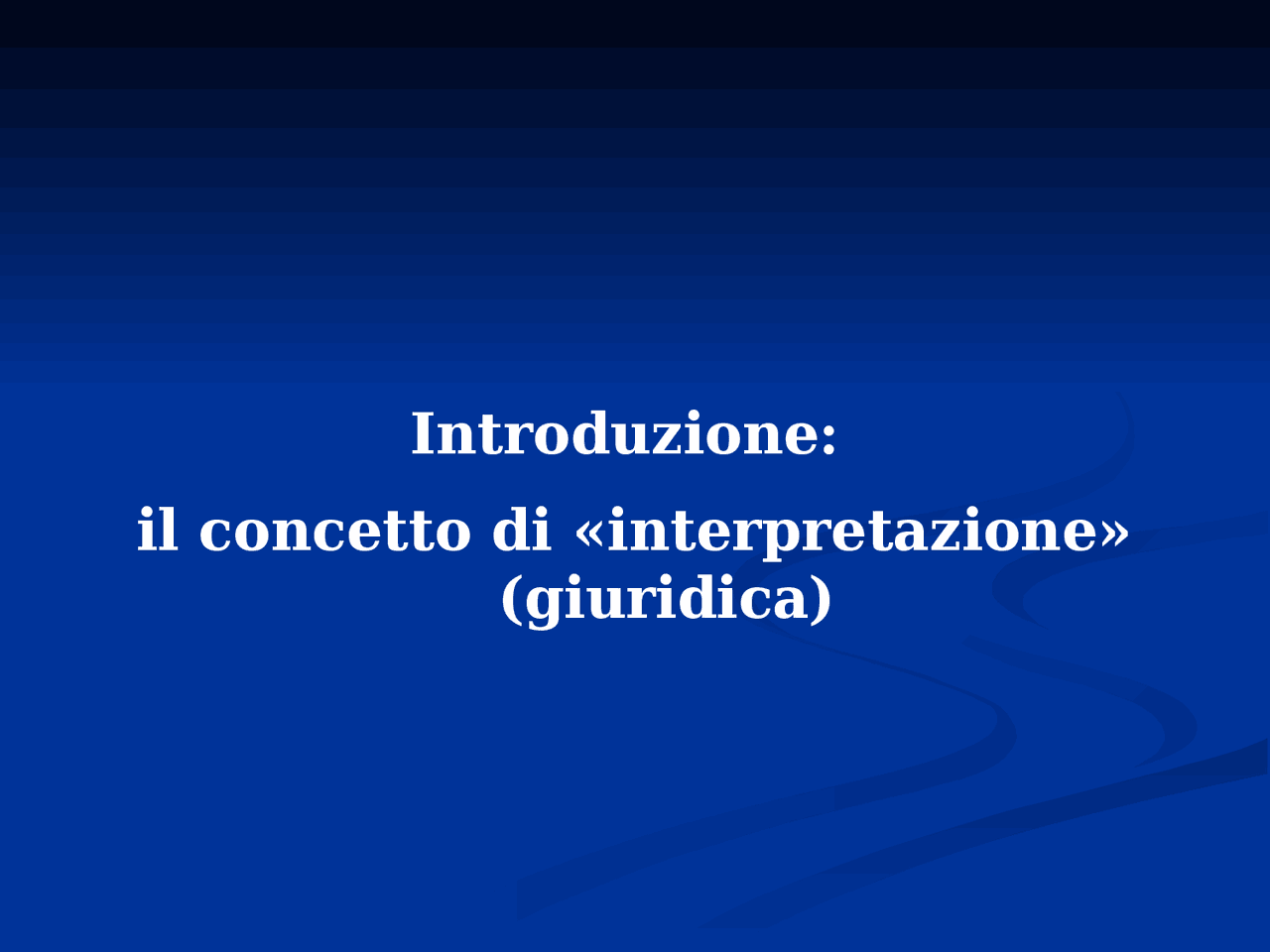 Interpretazione giuridica Docsity