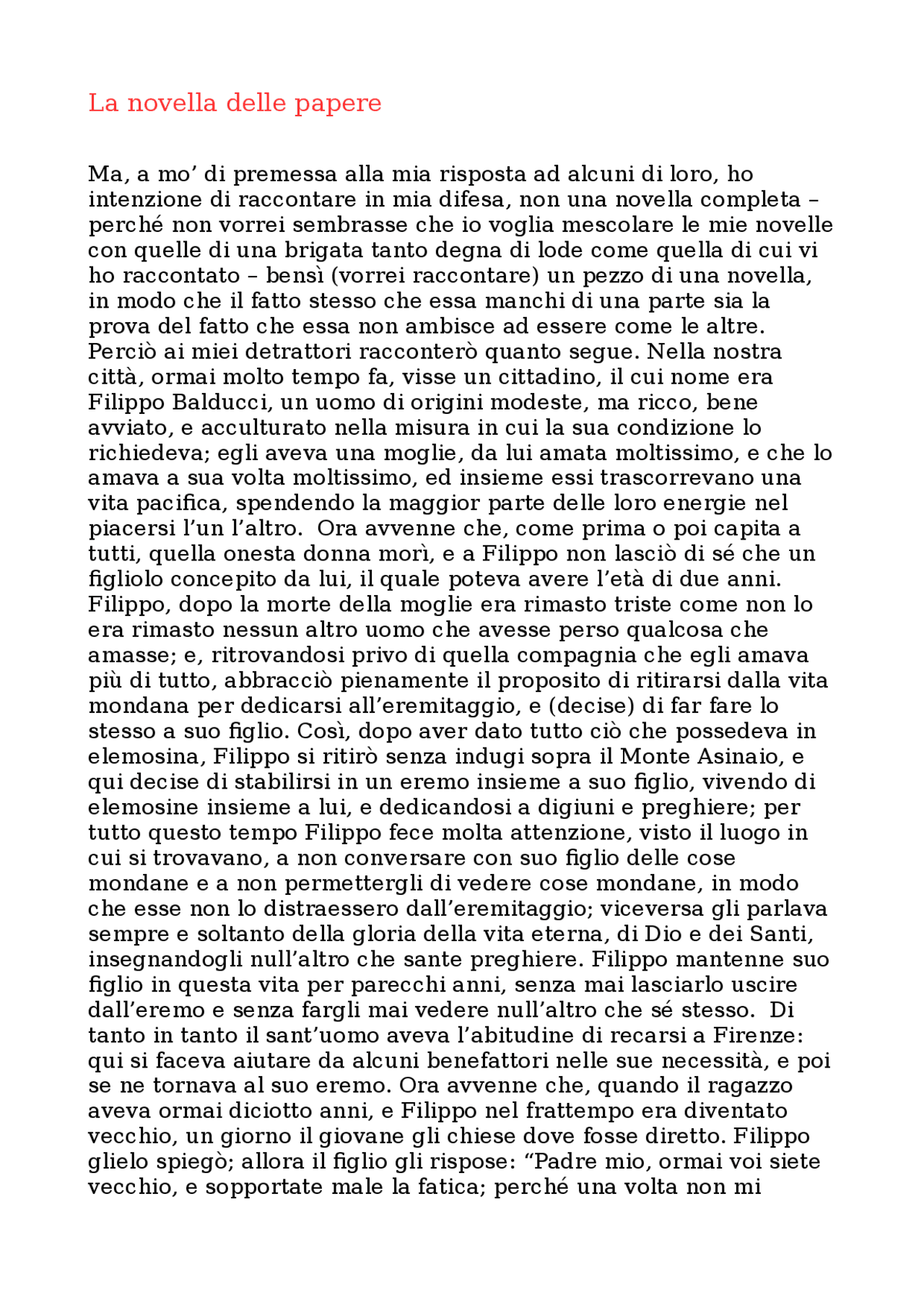La Novella Delle Papere Riassunto In 10 Righe