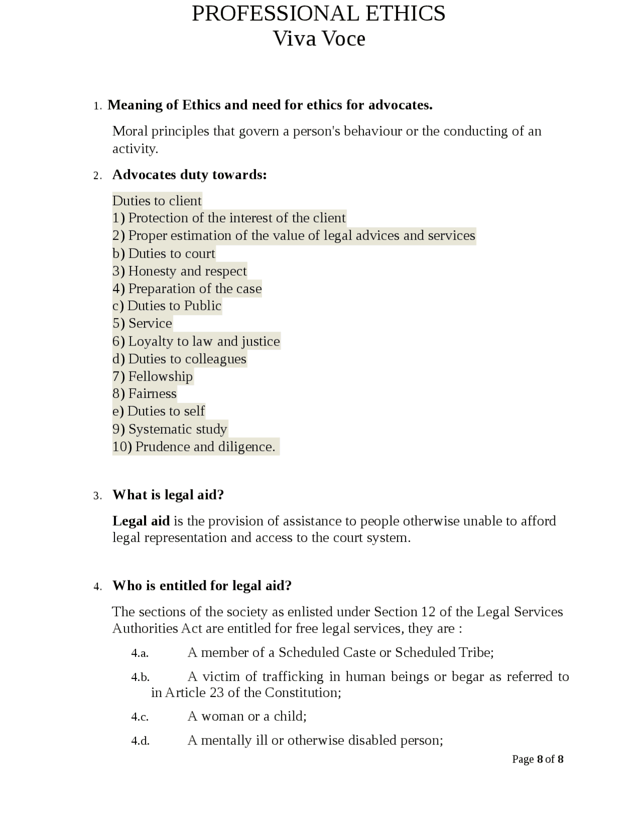 Proffessionla Ethics Notes.pdf Notes of professional ethics - Docsity