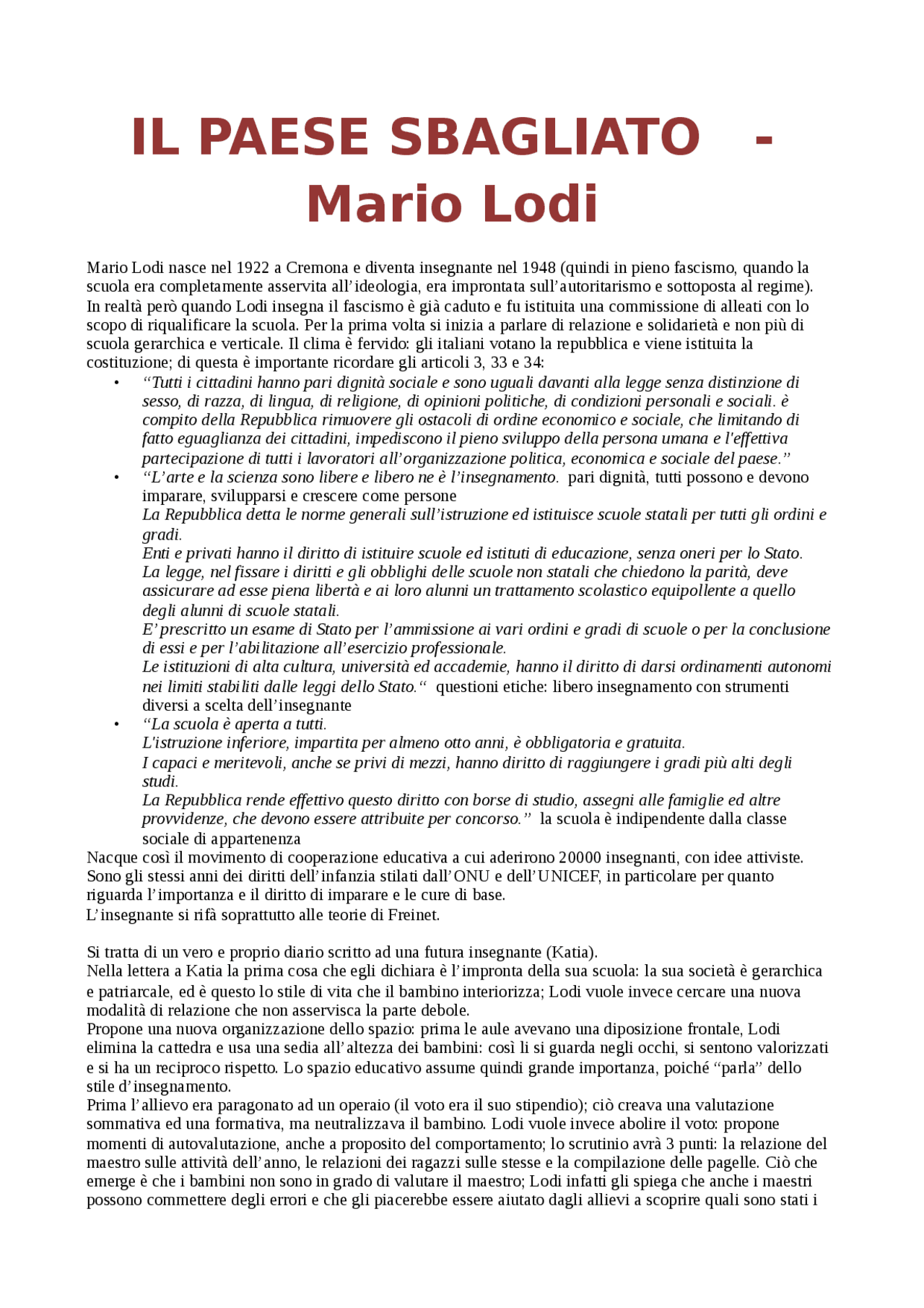riassunto-il-paese-sbagliato-m-lodi-docsity