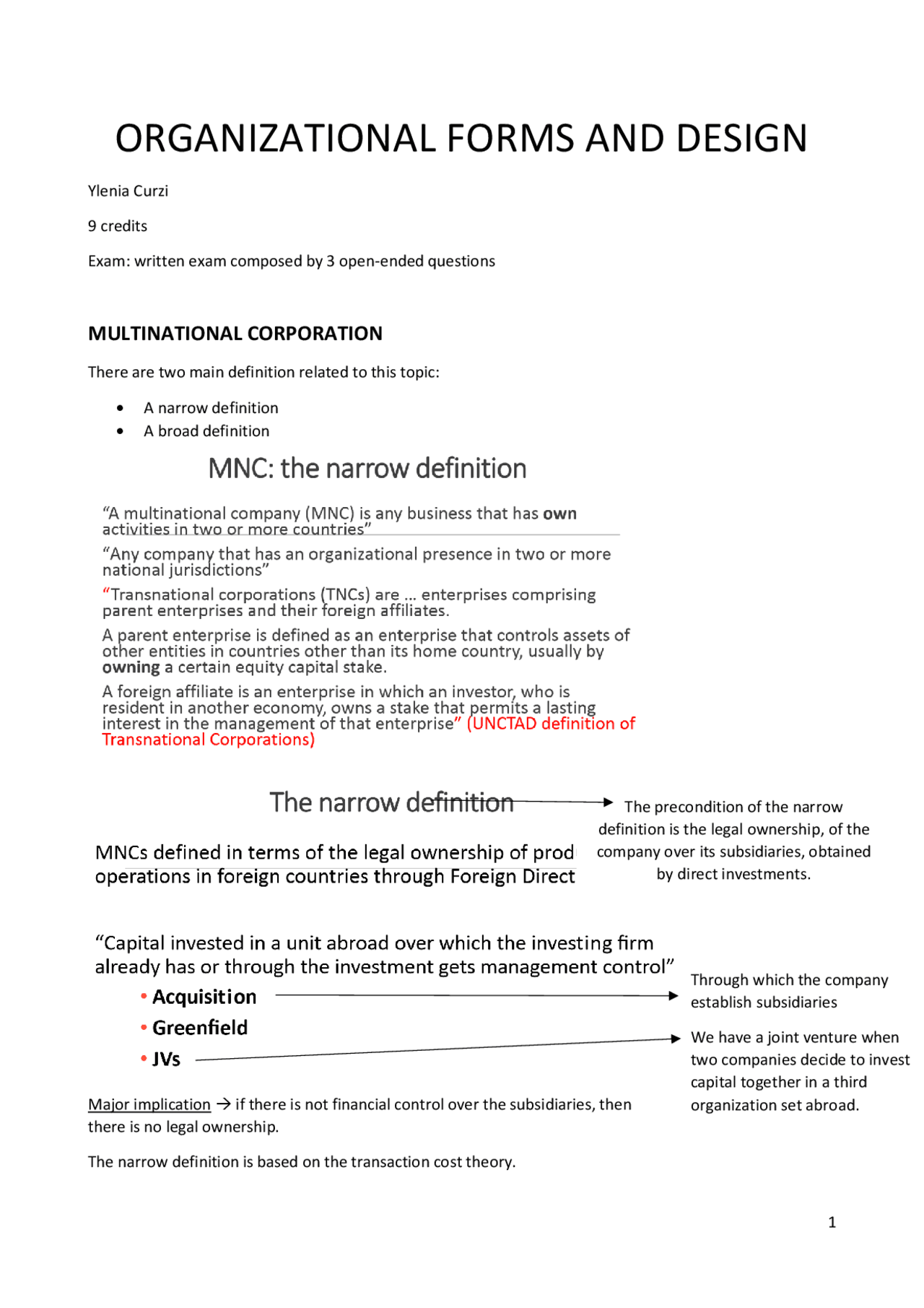 Organizational Forms and Design - Docsity