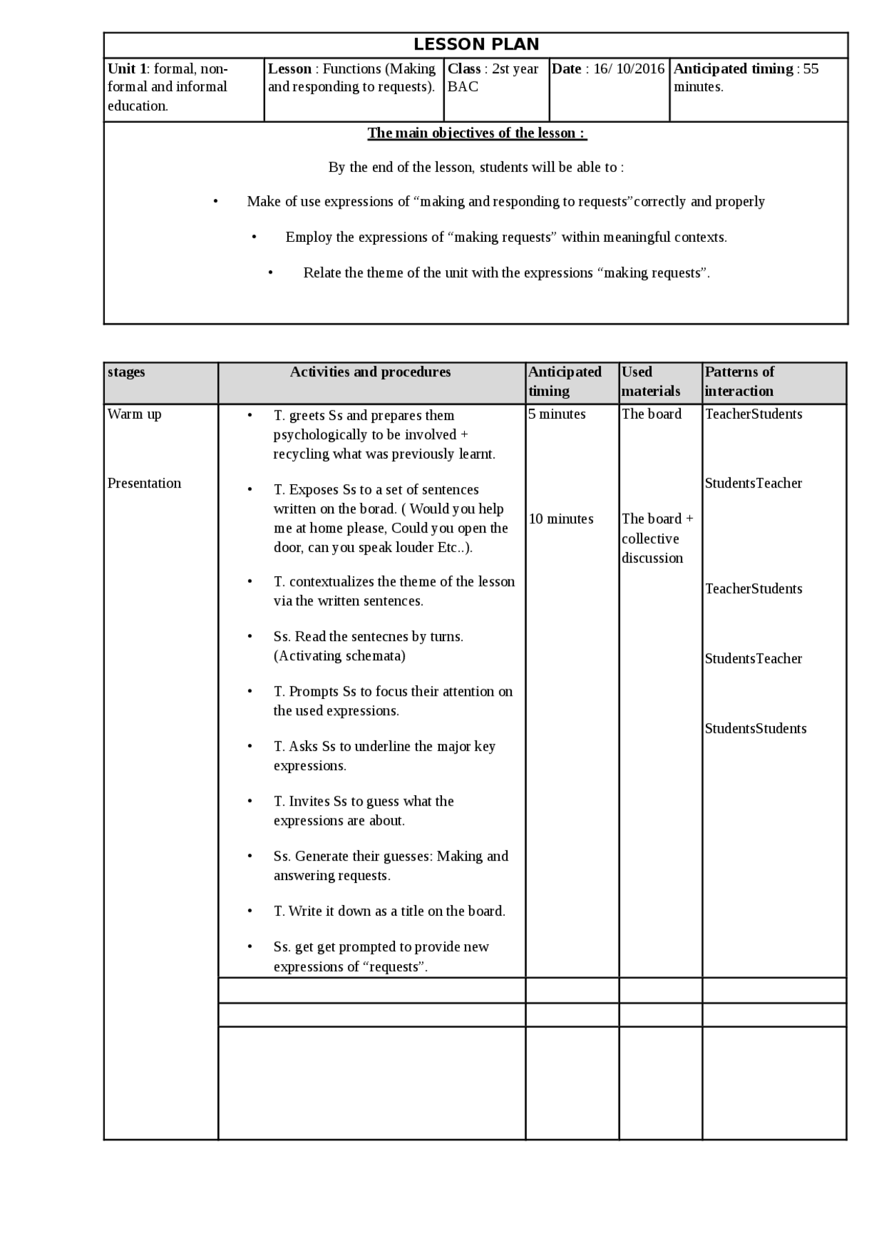 Unit 1 Lesson functions 2nd year bac | Notes Anglais | Docsity