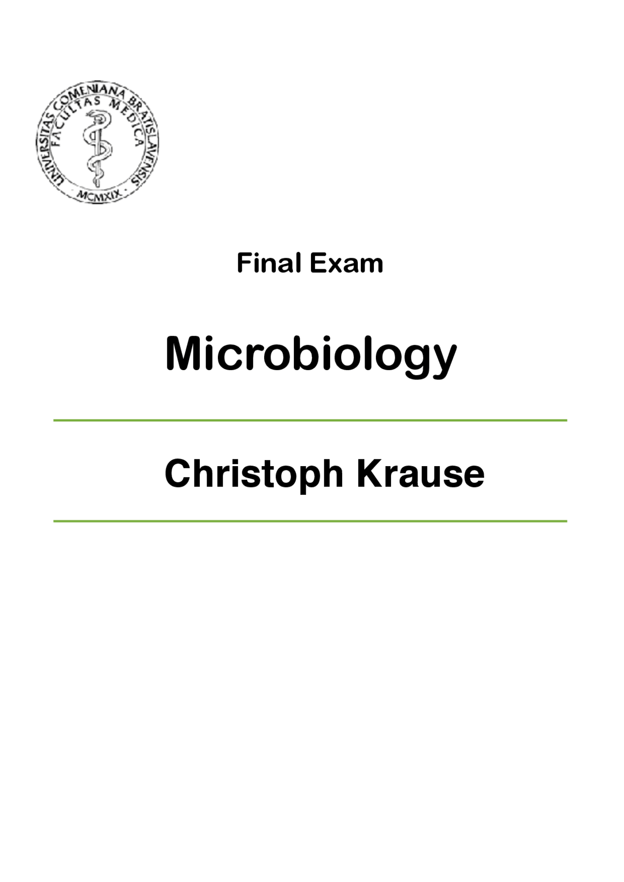 Microbiology notes for medical students | Lecture notes Microbiology ...