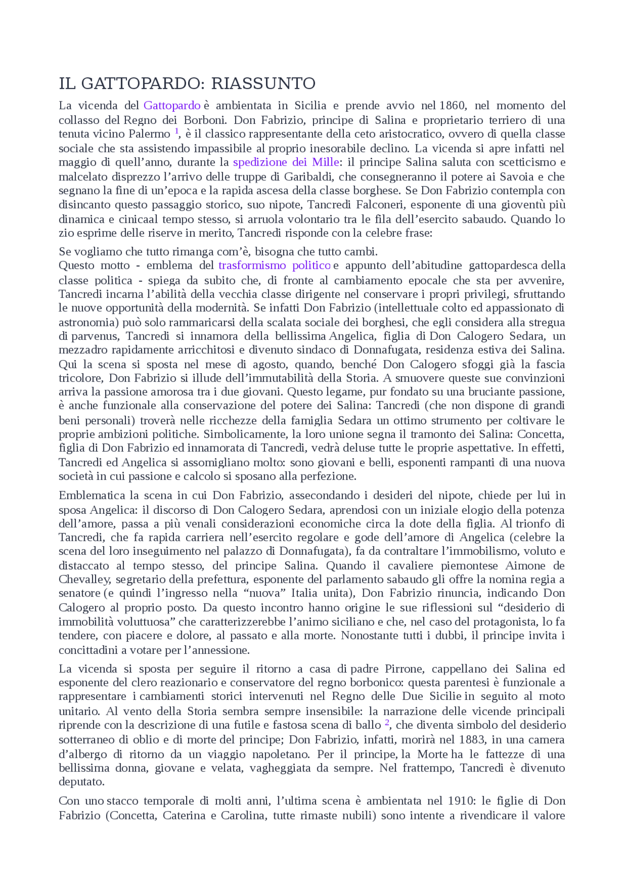 IL GATTOPARDO BOOK SUMMARY visual data 6