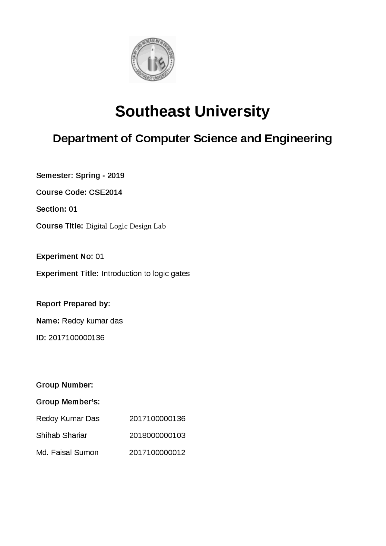 Digital logic design introduction - Docsity