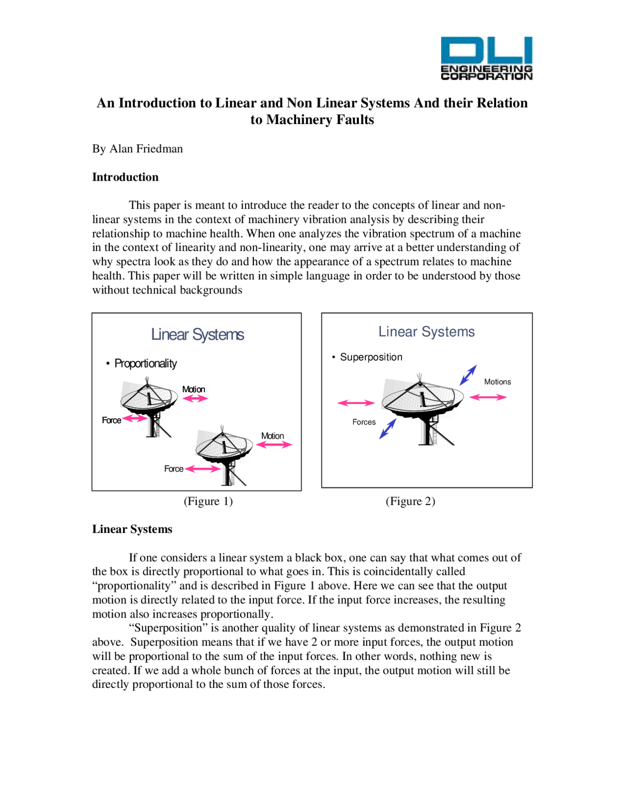 Linear and non linear system - Docsity