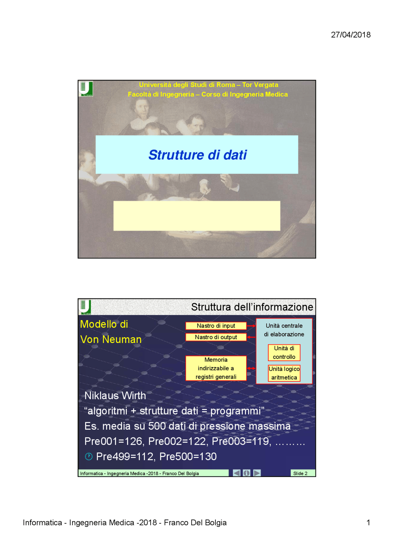 Cosa sono le strutture dati Docsity