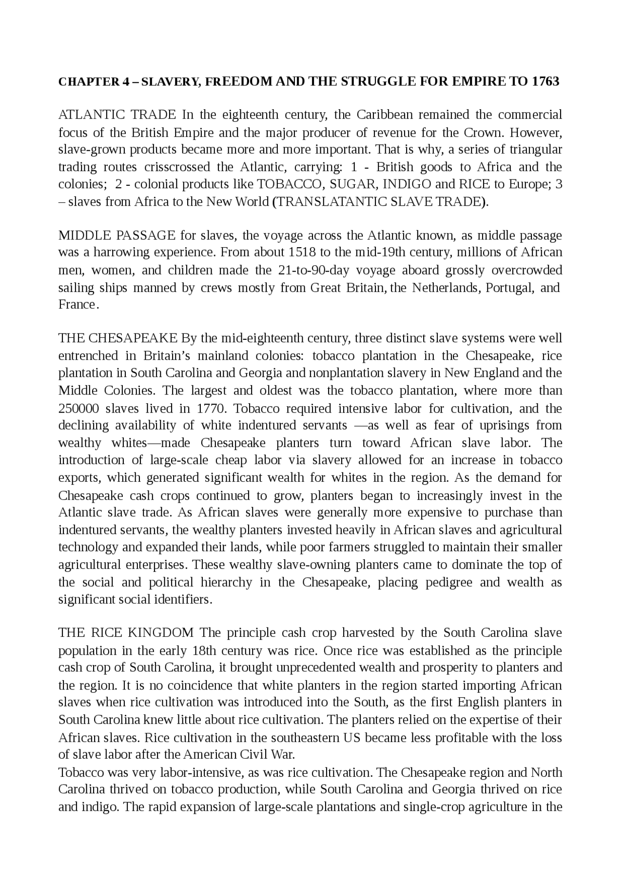 GIVE ME LIBERTY! SUMMARY Docsity