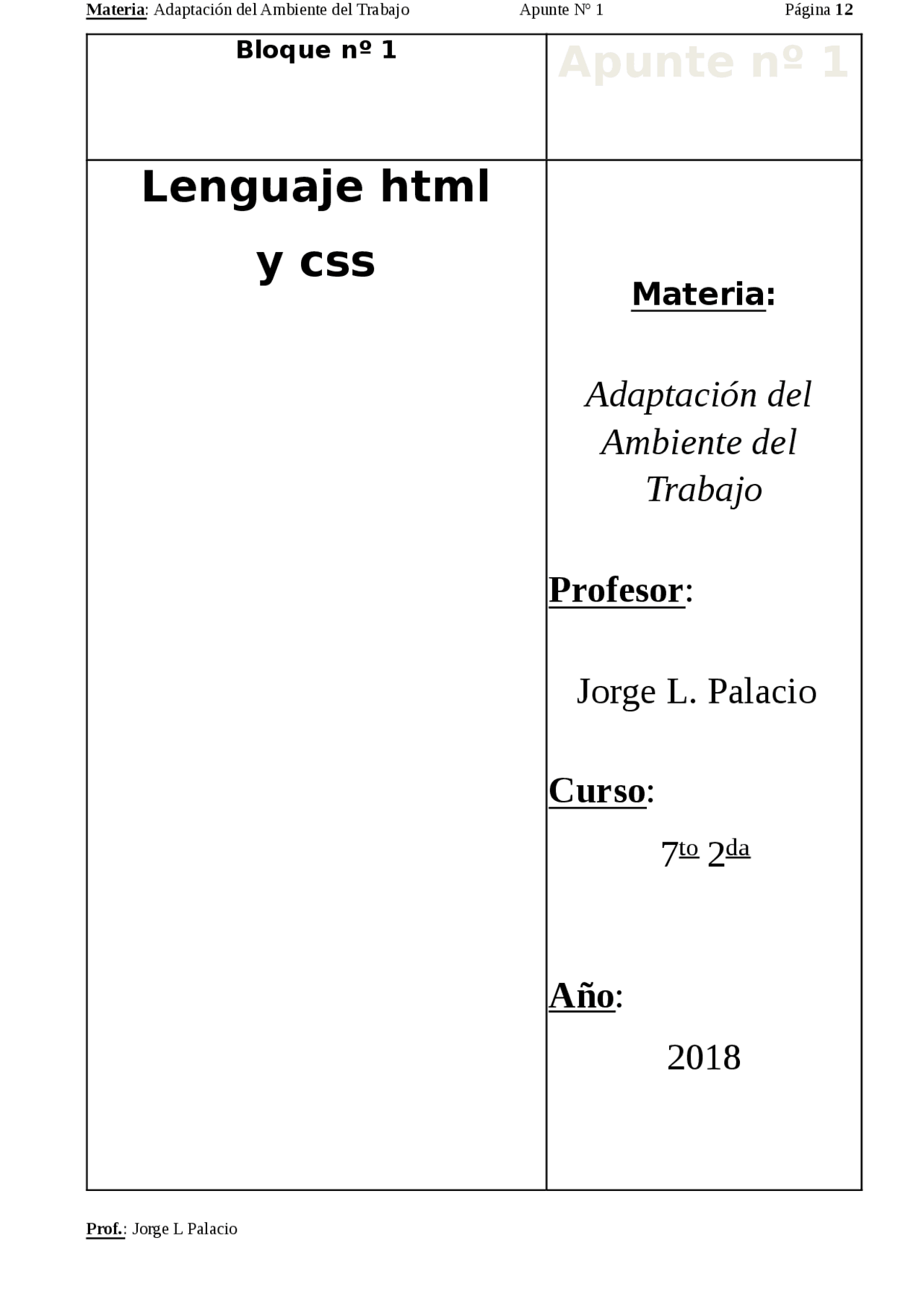Programacion en HTML - Docsity