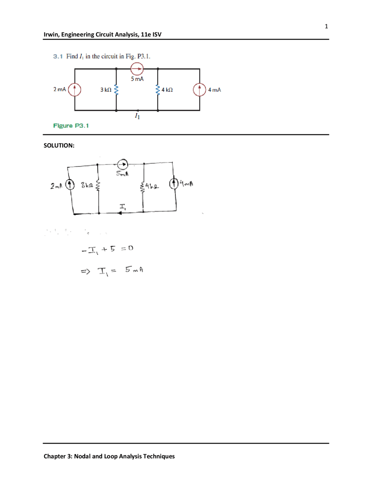 Engineering Circuit Analysis: Nodal and Loop Analysis Techniques ...