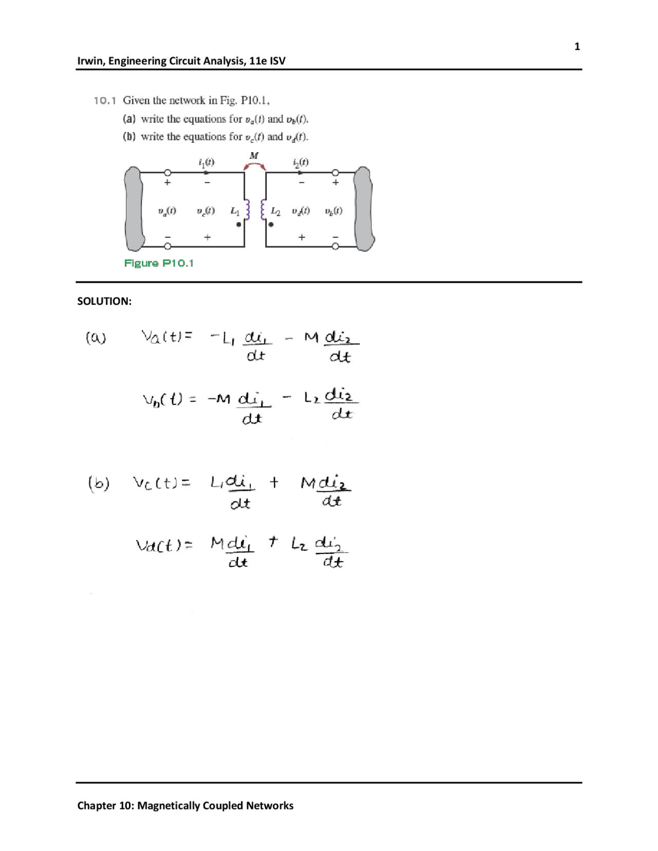 Engineering Circuit Analysis 11th Solution Study Notes Electrical