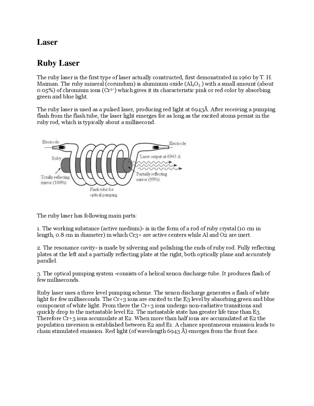 Advanced Ruby laser notes - Docsity