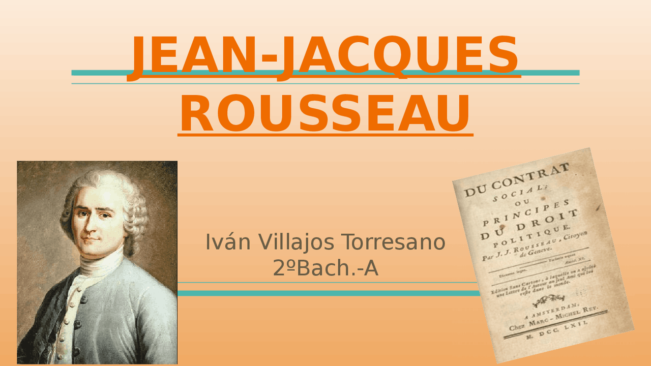 Jean Jacques Rousseau Docsity