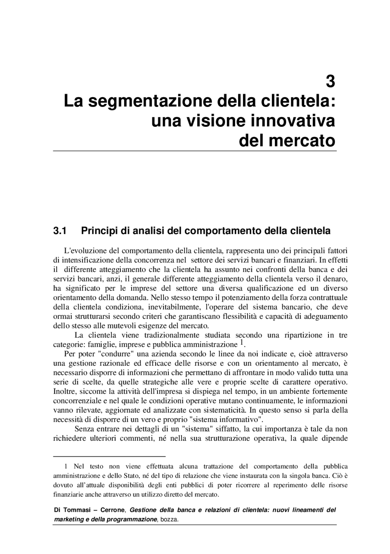 La segmentazione delle clientela - Docsity