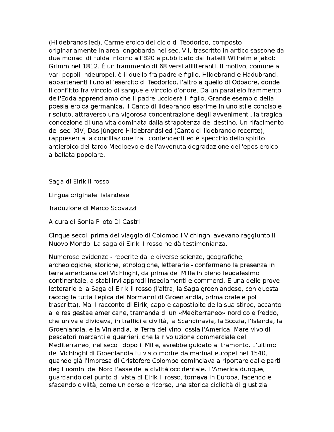 CANTI DELL EDDA IN PROSA - Docsity
