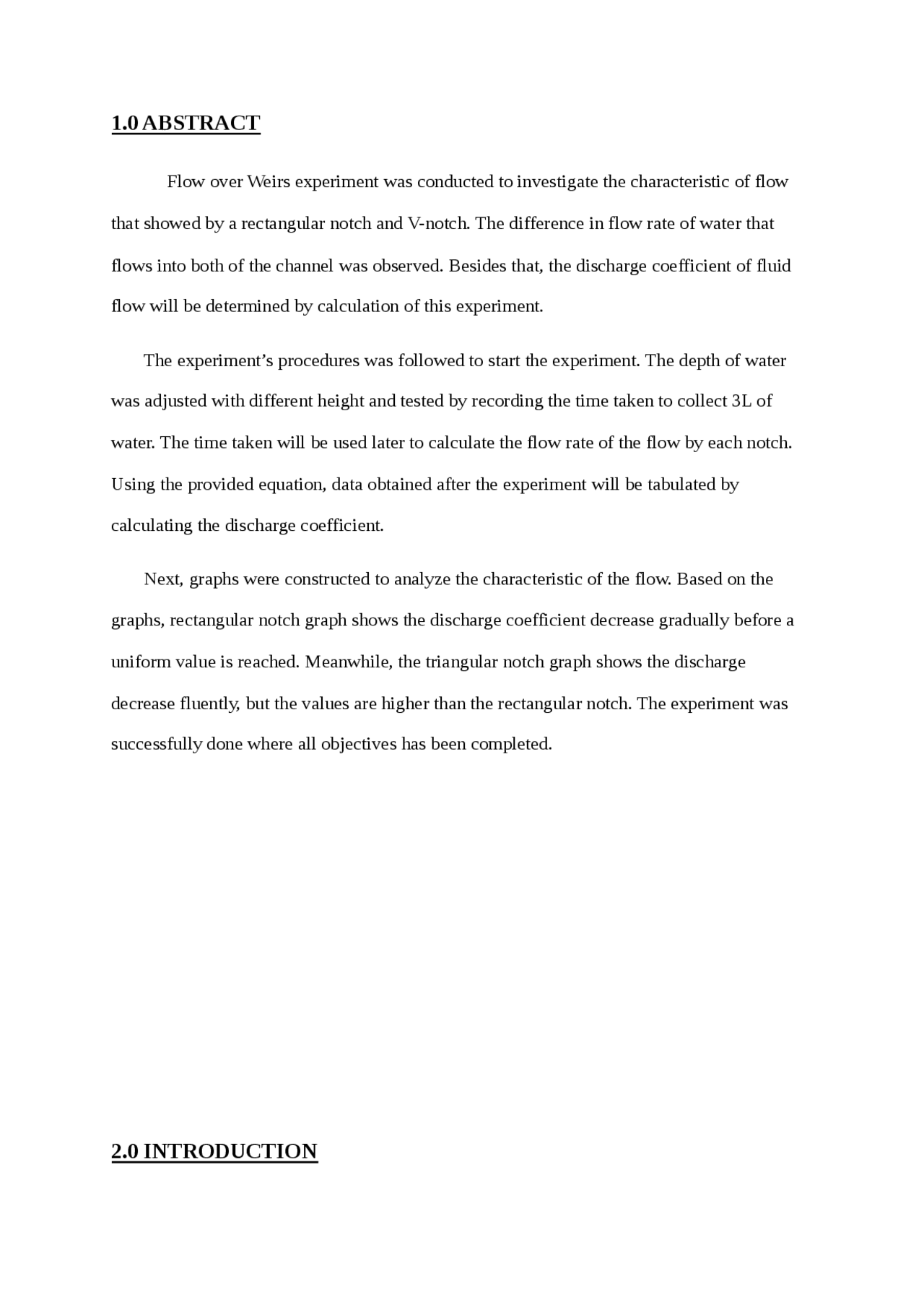 RECTANGULAR NOTCH LAB REPORT | Study notes Thermodynamics of Materials ...