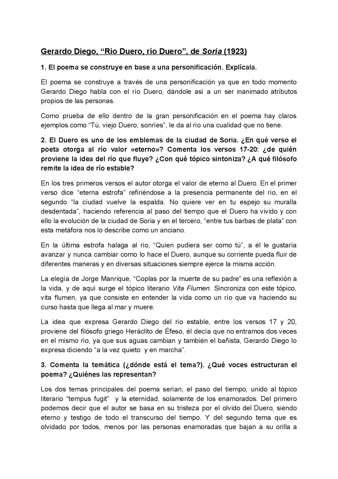 Ciudades Por Donde Pasa El Rio Duero ACTIVIDADES POEMA GERARDO DIEGO RÍO DUERO, RÍO DUERO - Docsity